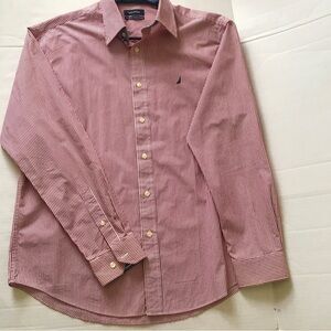 Nautica Classic Fit Casual Button Down Shirt Men Sz Large